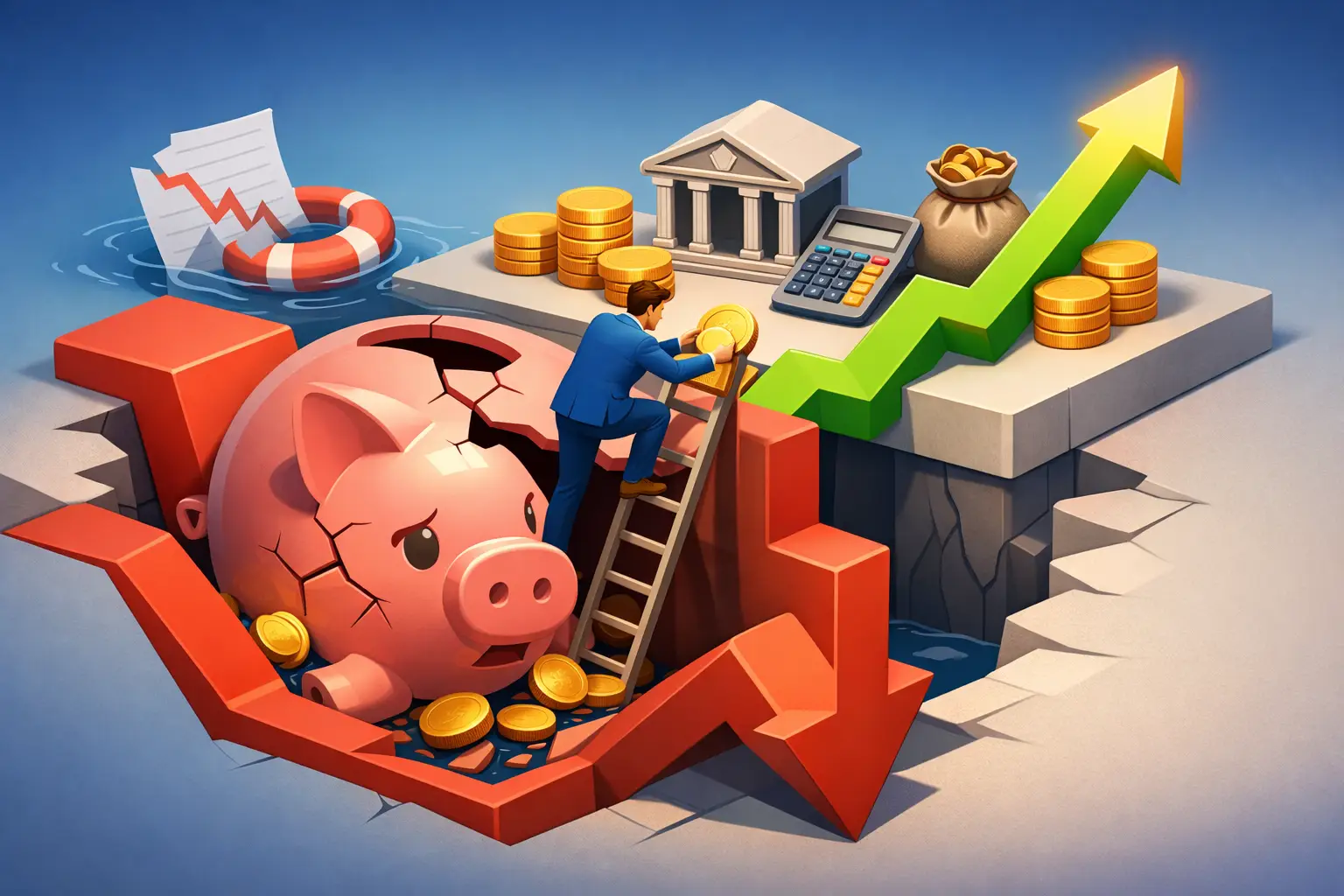 Como sair do prejuízo bancário agora