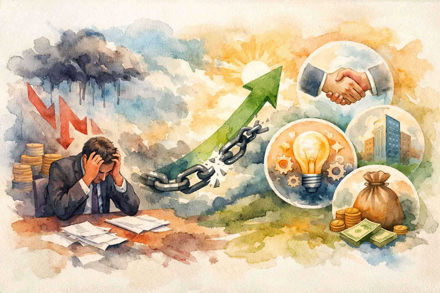 4 soluções para empresa negativada sair do sufoco agora